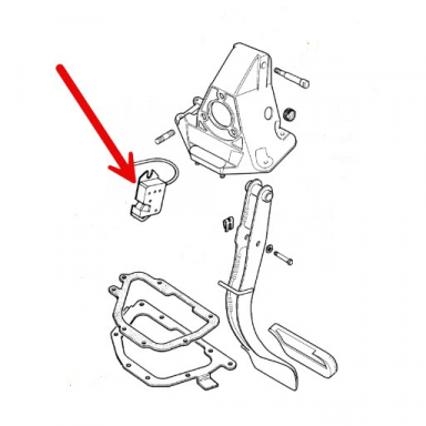 USED BRAKE PEDAL SWITCH LNB6420BB